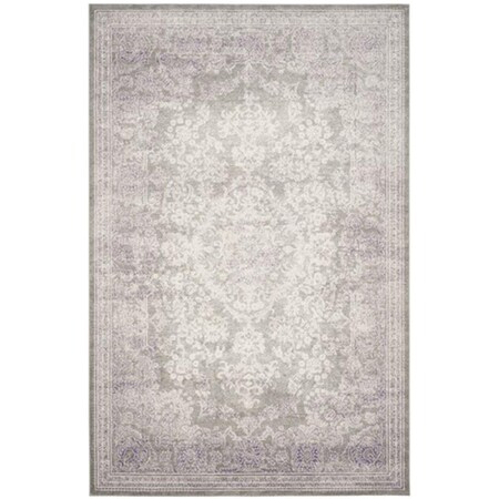 Safavieh Passion Power Loomed Rectangle Rug- Grey - Lavender- 4 X 5 Ft. 7 In. PAS402G-4
